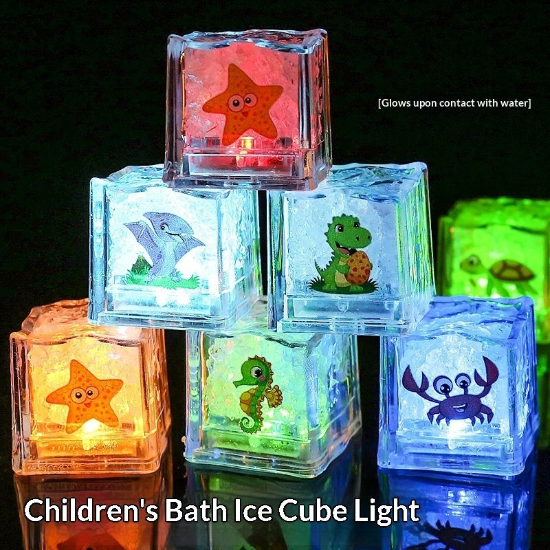 Glaçons LED colorés utilisés lors d'une soirée