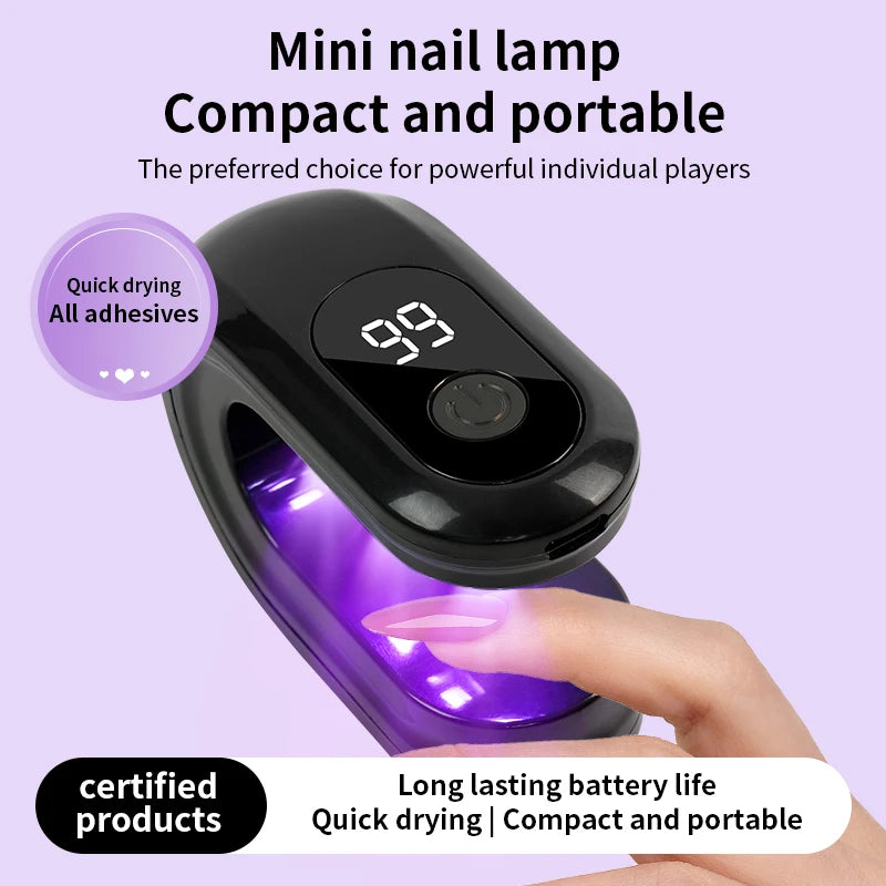 Kompakte UV/LED-Lampe für schnelles Trocknen von Gellacken