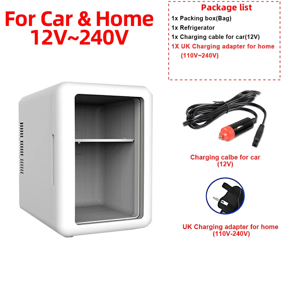 Mini-Schönheitskühlschrank 4L – Warm & Kalt – Für Auto & Zuhause – Ideal für Kosmetika