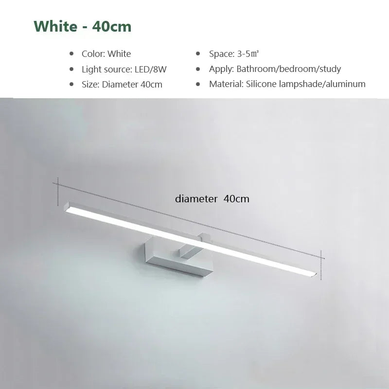 Applique Murale LED Moderne – Miroir Salle de Bain, Salon, Couloir & Chambre – Luminaire Décoratif