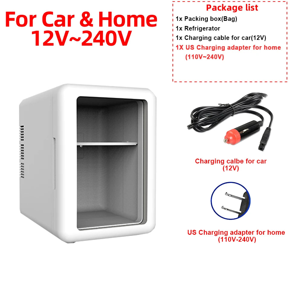 Mini-Schönheitskühlschrank 4L – Warm & Kalt – Für Auto & Zuhause – Ideal für Kosmetika
