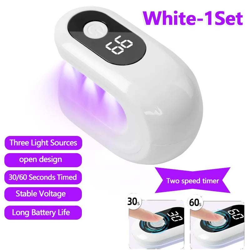 Kompakte UV/LED-Lampe für schnelles Trocknen von Gellacken