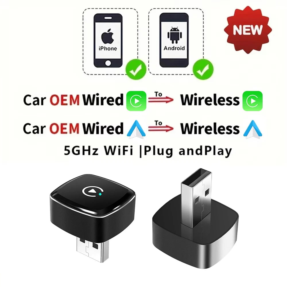 2-in-1 CarPlay- und Android Auto-Adapter