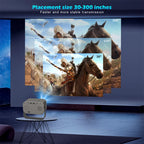Mini 4K Projector WallProjecteur 4K Portable – WiFi 6