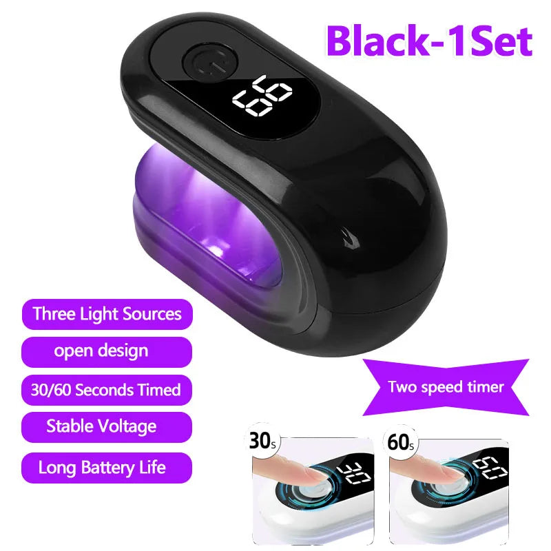Kompakte UV/LED-Lampe für schnelles Trocknen von Gellacken