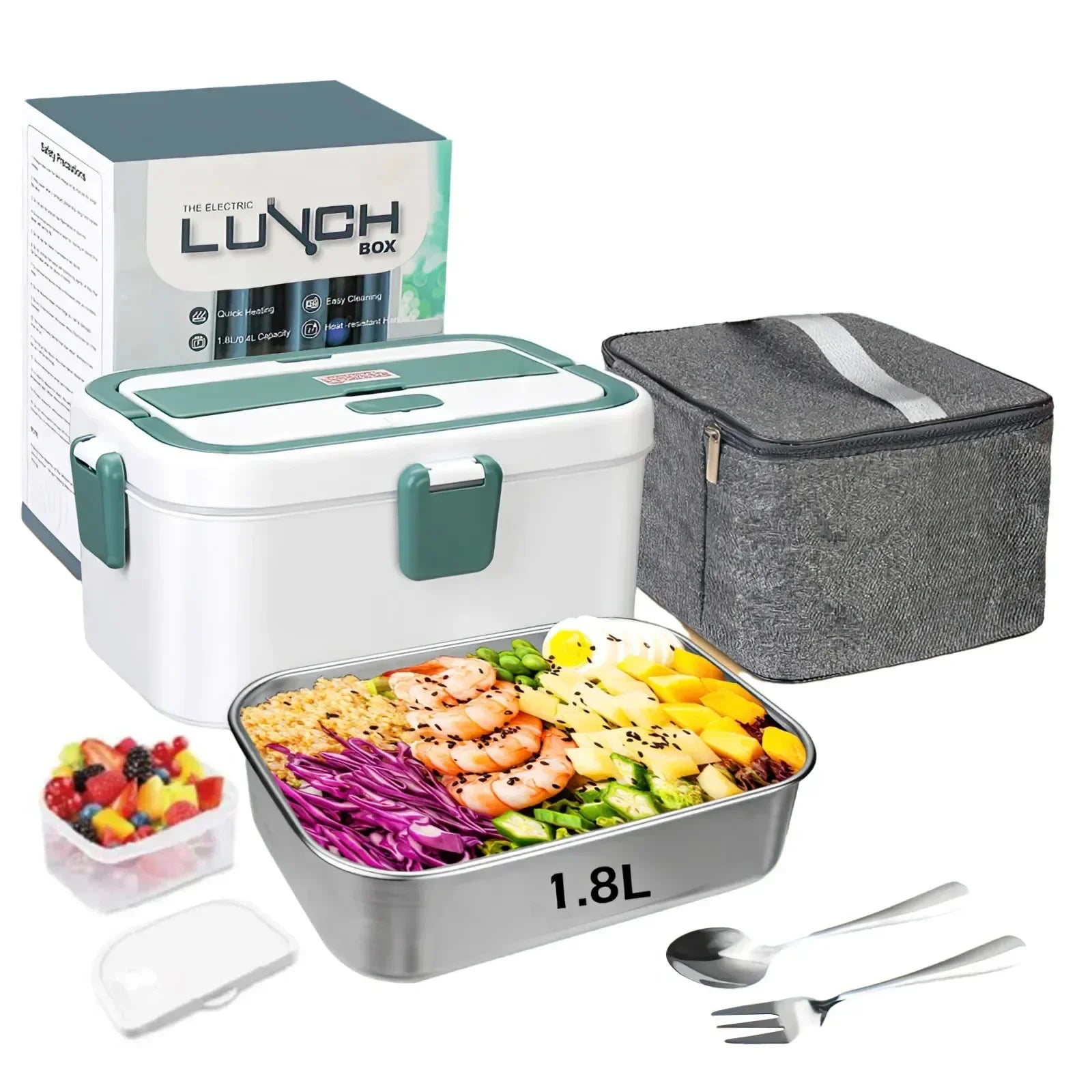 Boîte à Lunch Électrique Chauffante 1,8L 80W 🍱