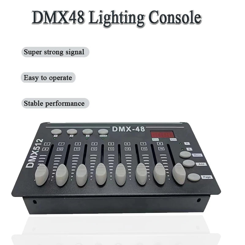 DMX-Controller, professionell, 48 Kanäle, für Beleuchtung