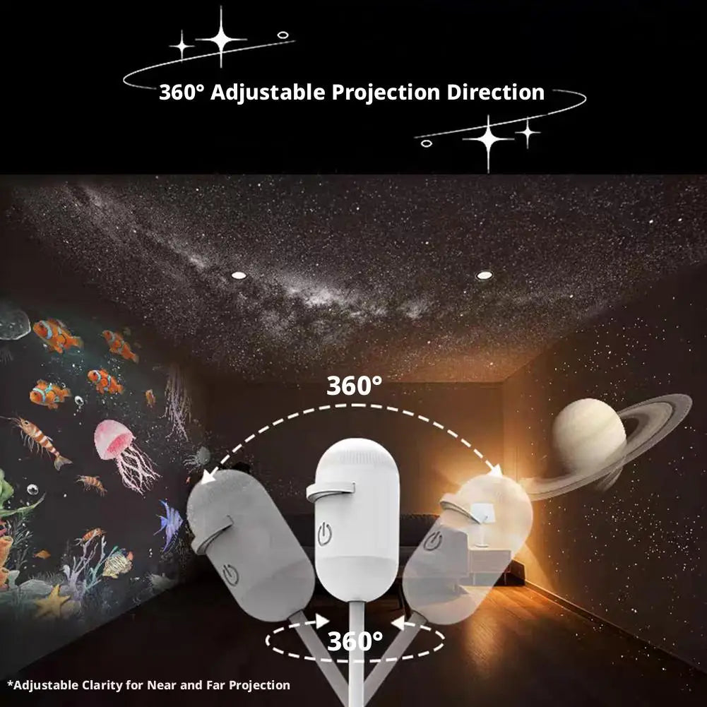 2-in-1 Sternenhimmel-Projektor