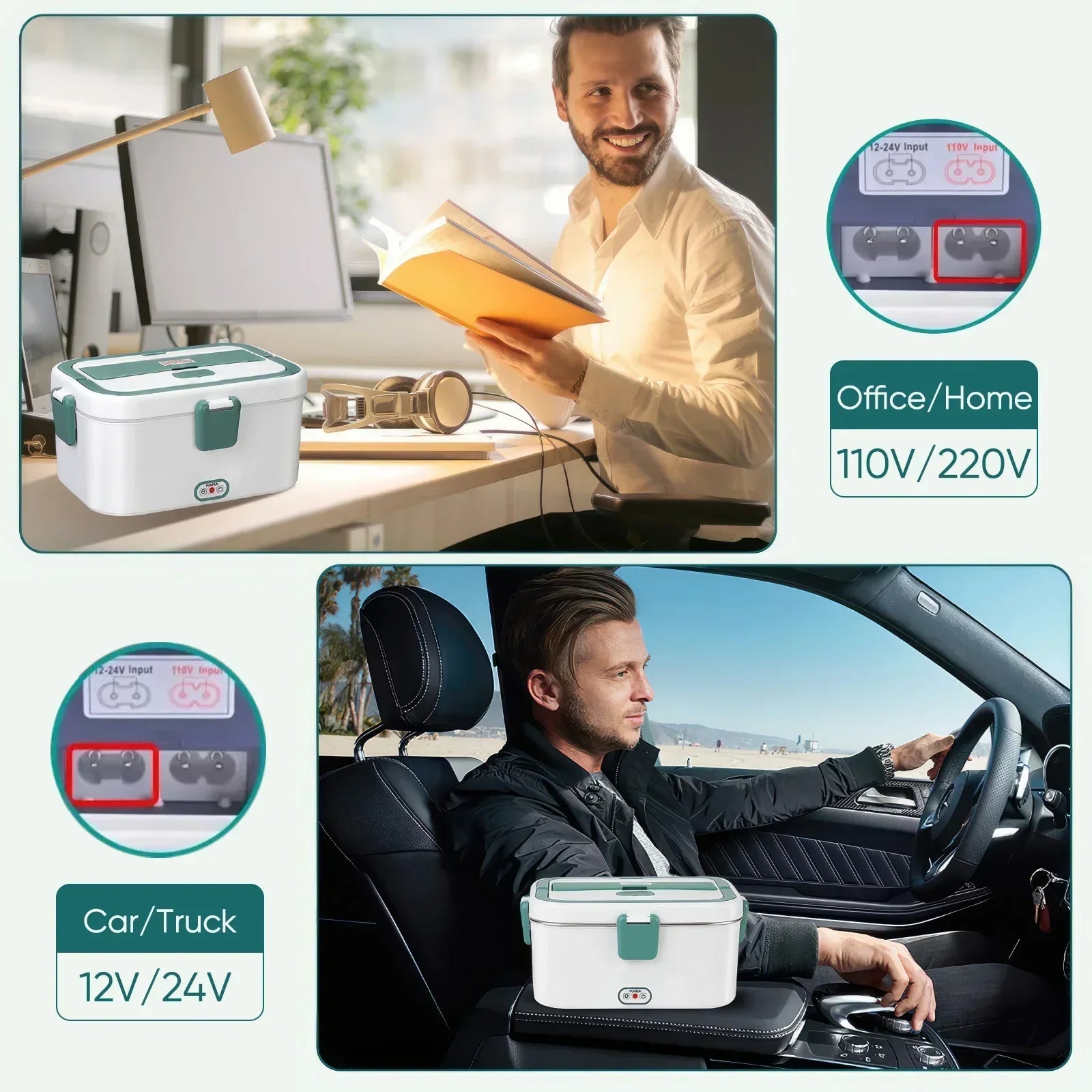 Boîte à Lunch Électrique Chauffante 1,8L 80W 🍱
