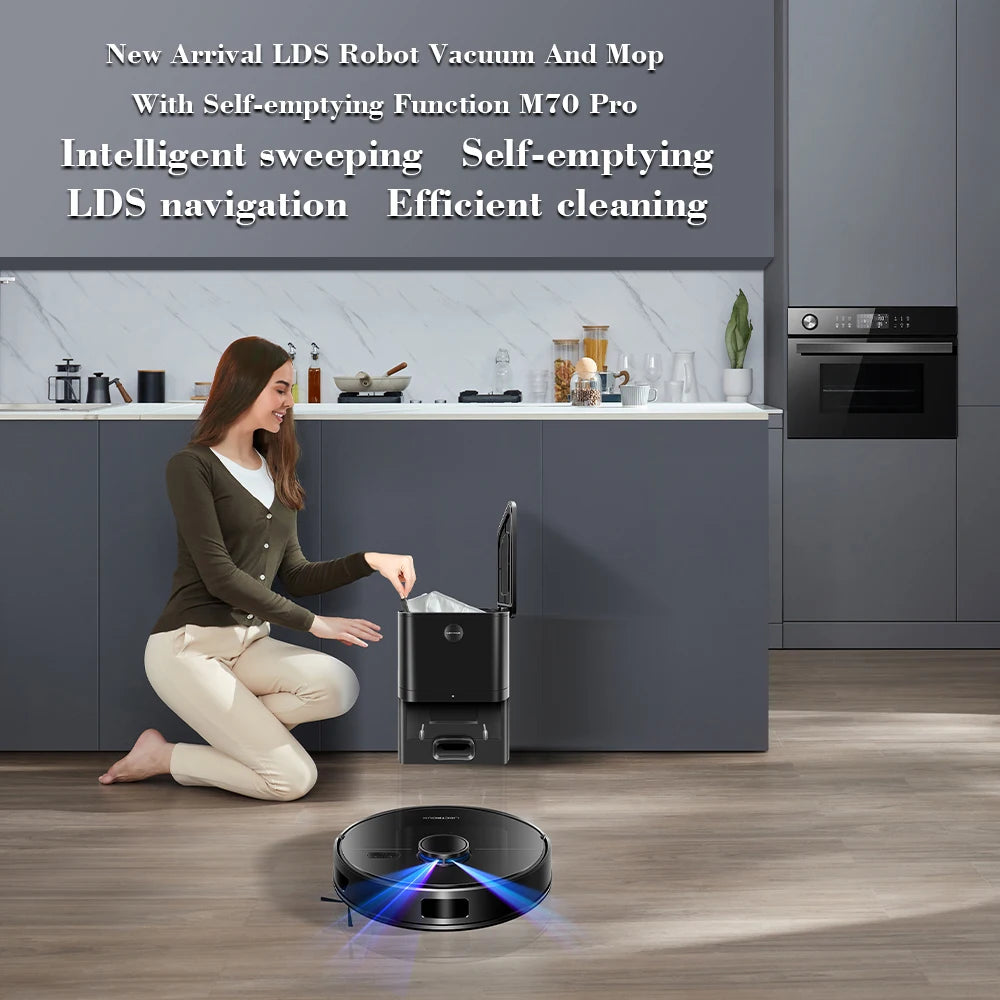 Robot Aspirateur & Serpilliere Intelligent LDS Liectroux M70 Pro