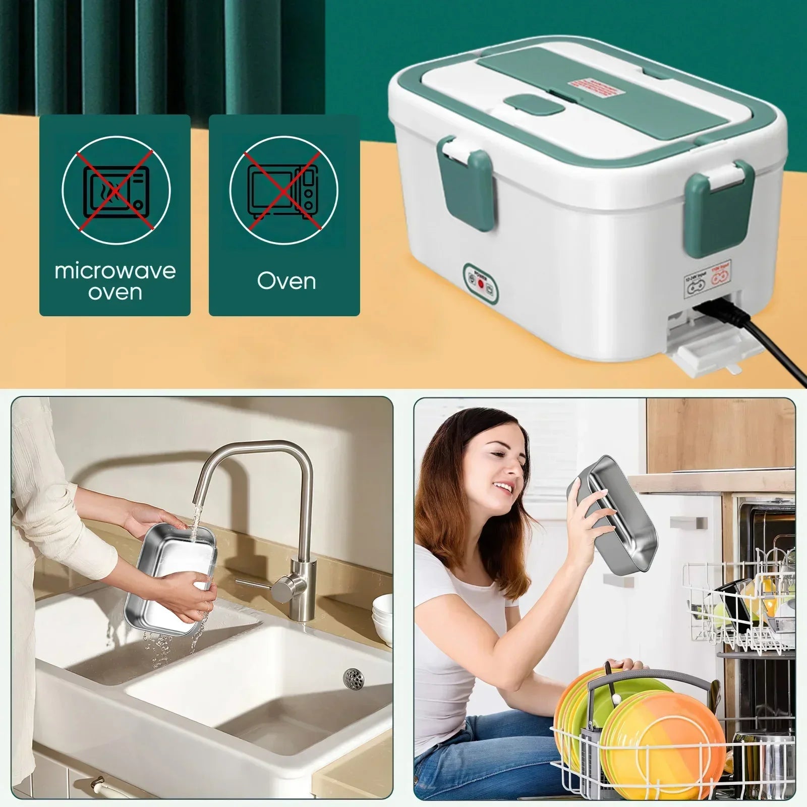 Boîte à Lunch Électrique Chauffante 1,8L 80W 🍱