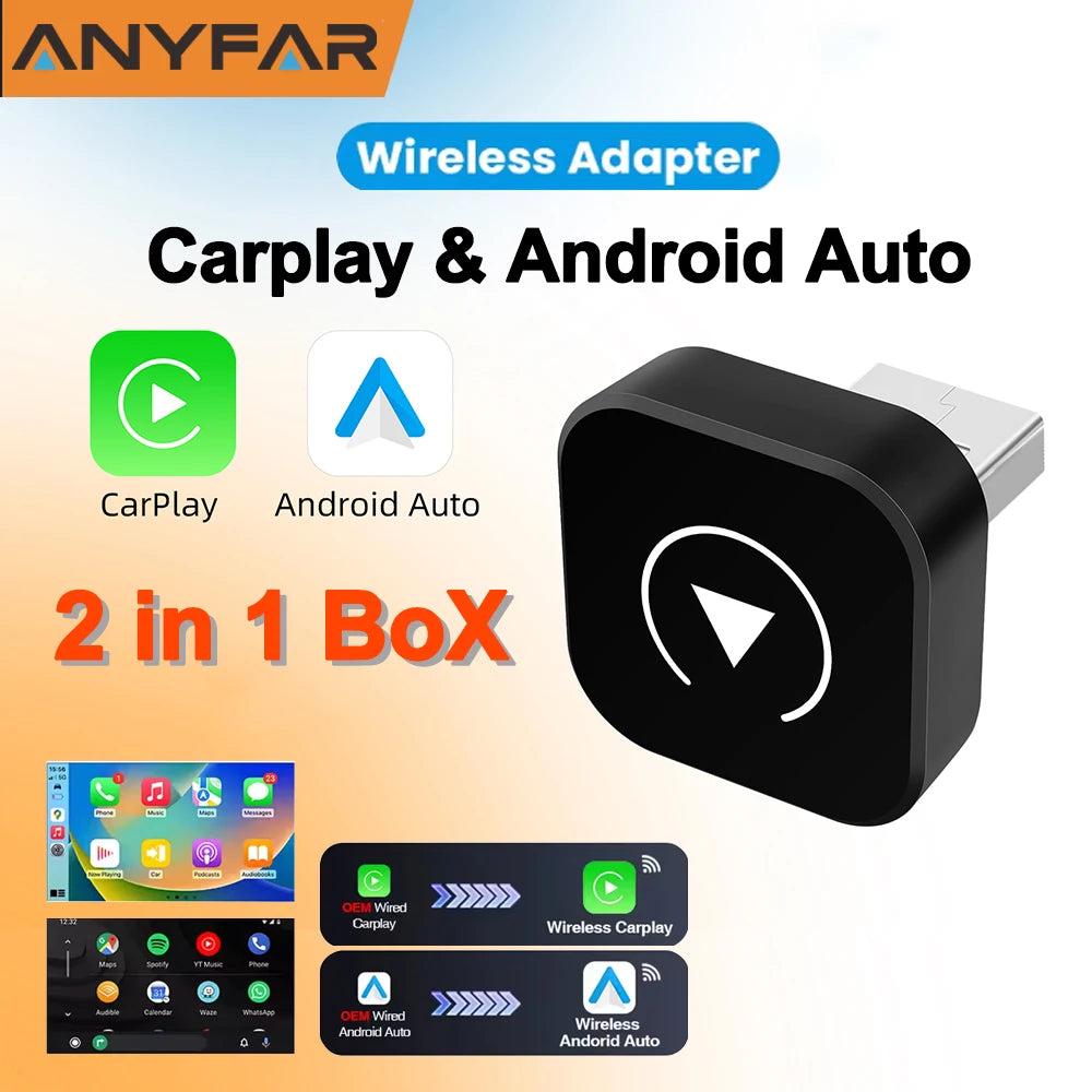 2-in-1 CarPlay- und Android Auto-Adapter