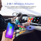 2-in-1 CarPlay- und Android Auto-Adapter