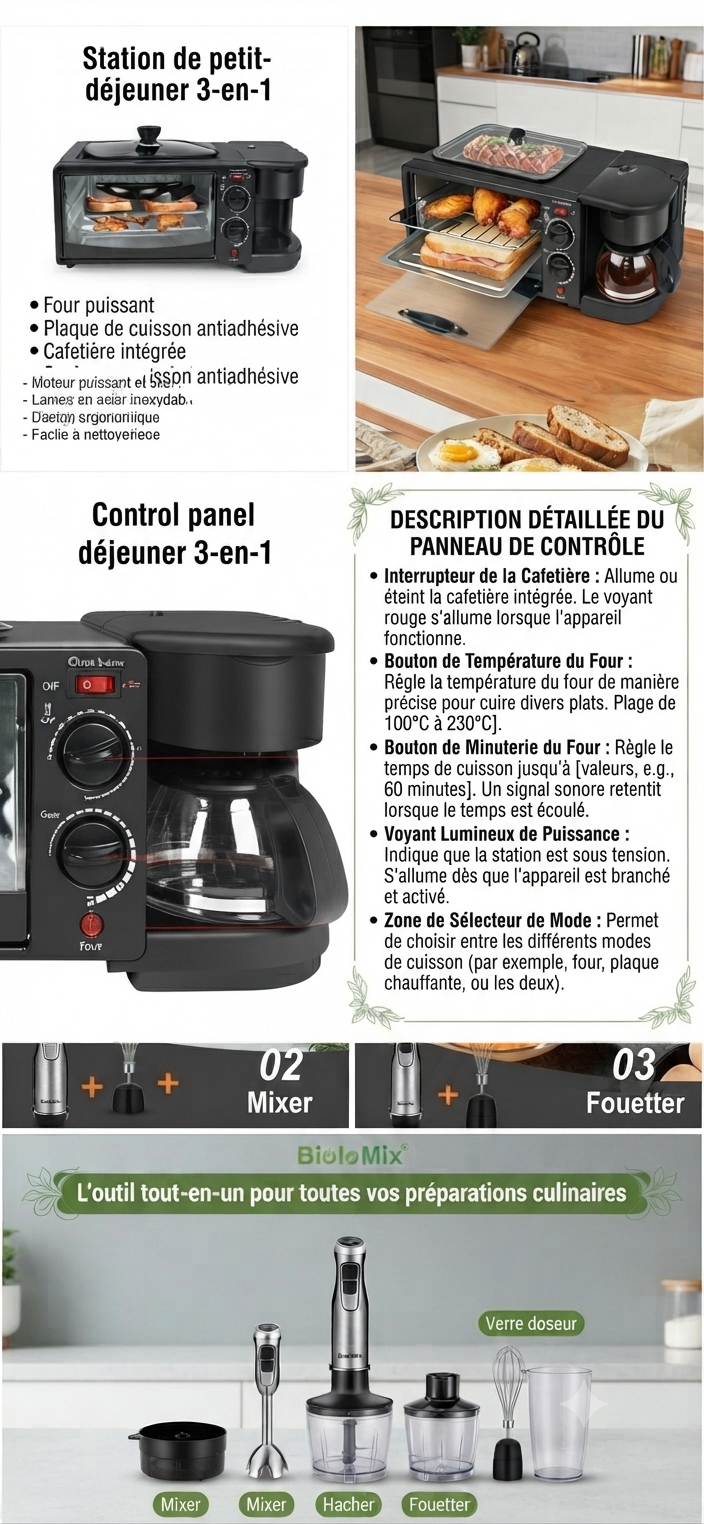 petit-déjeuner 3-en-1 révolutionnaire